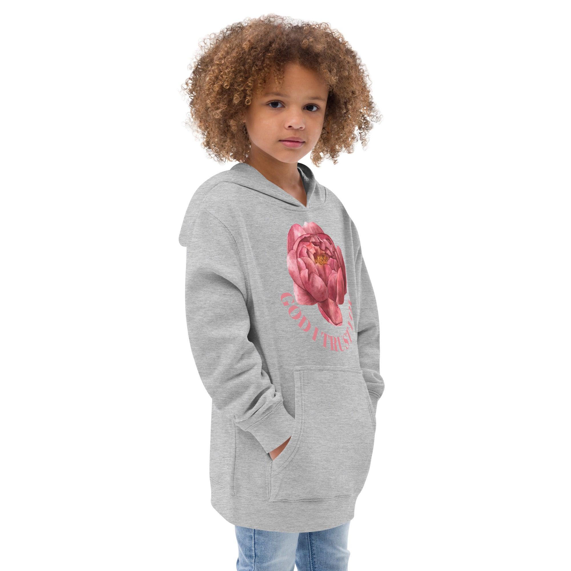 God I Trust You Kids Hoodie - A Feminine Facet