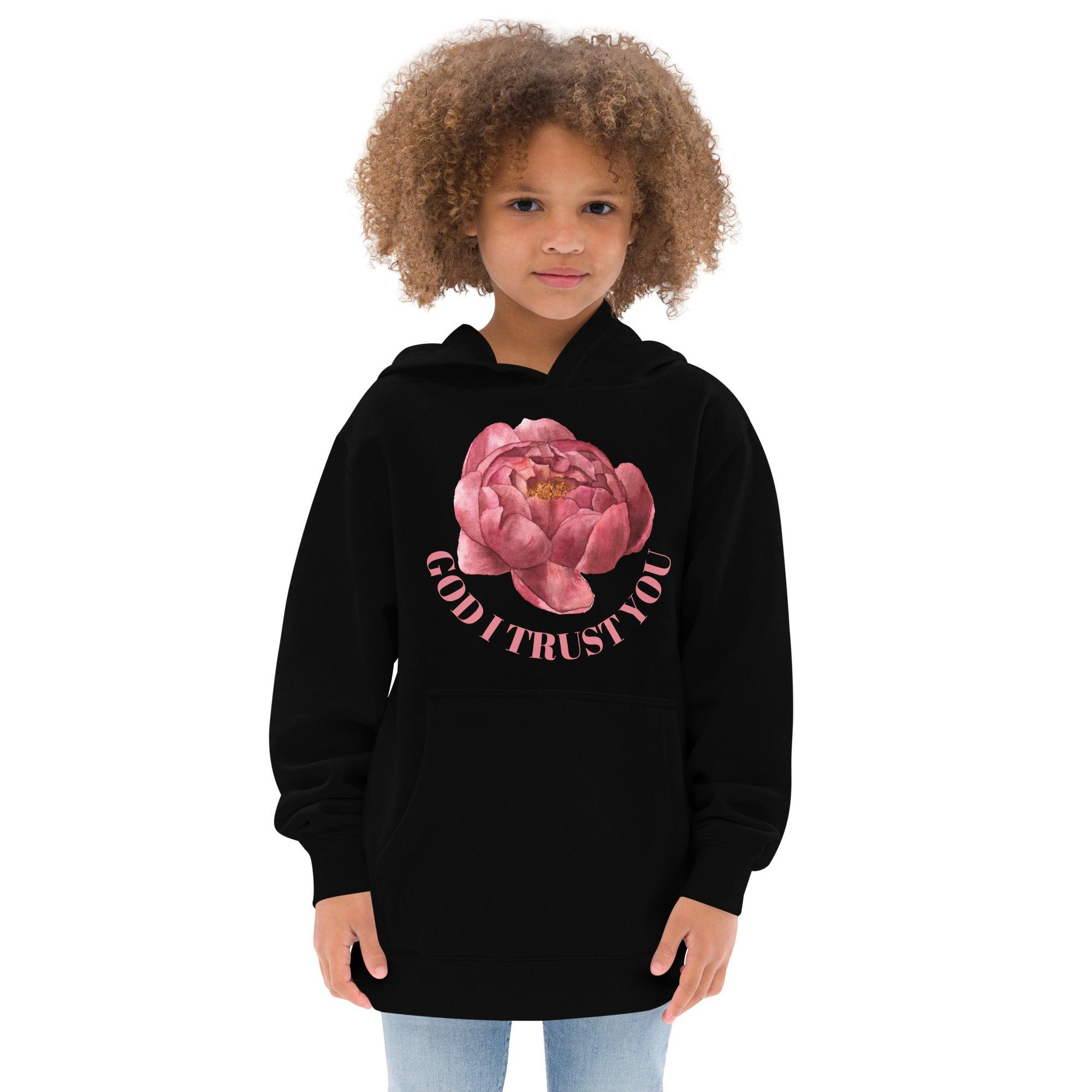 God I Trust You Kids Hoodie - A Feminine Facet