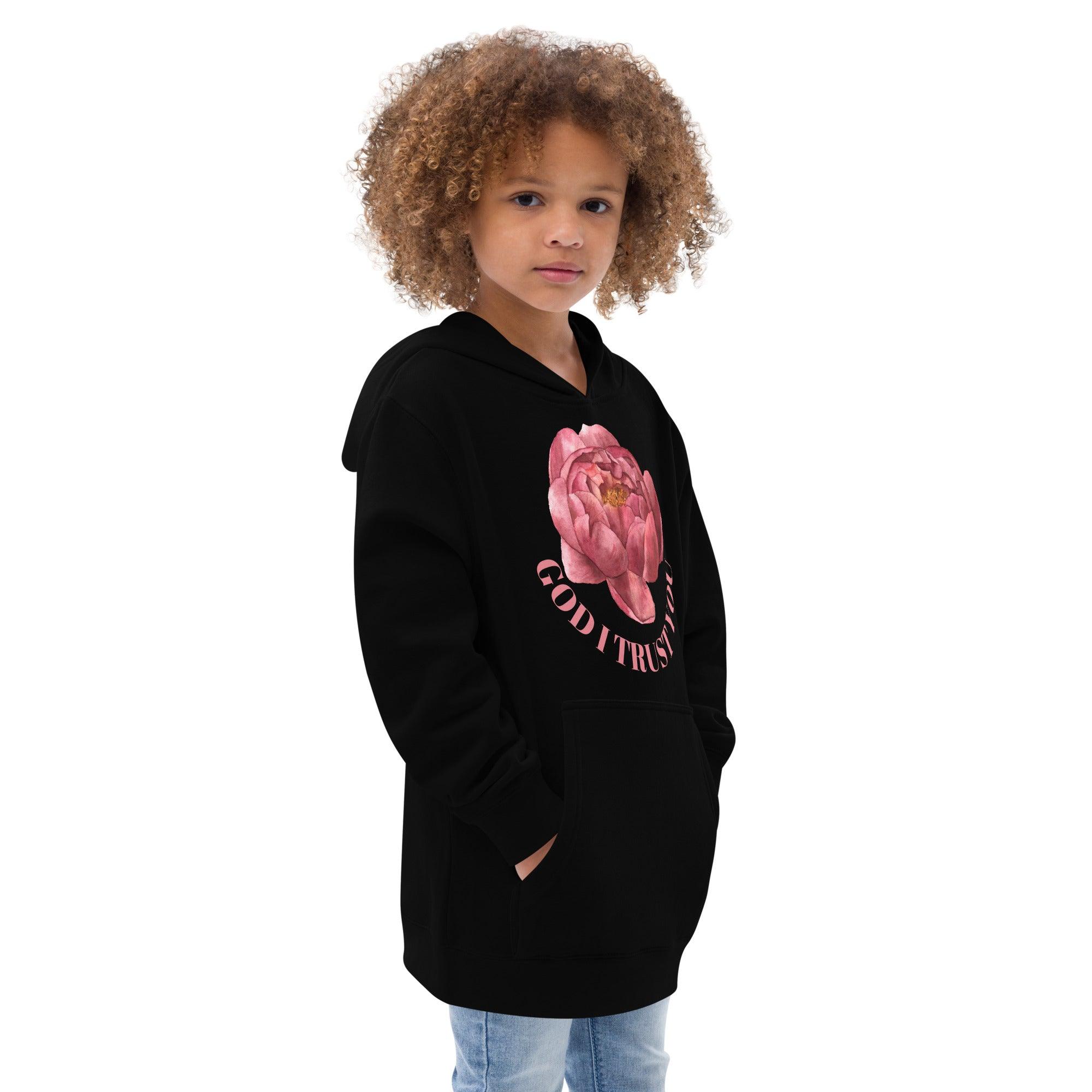 God I Trust You Kids Hoodie - A Feminine Facet