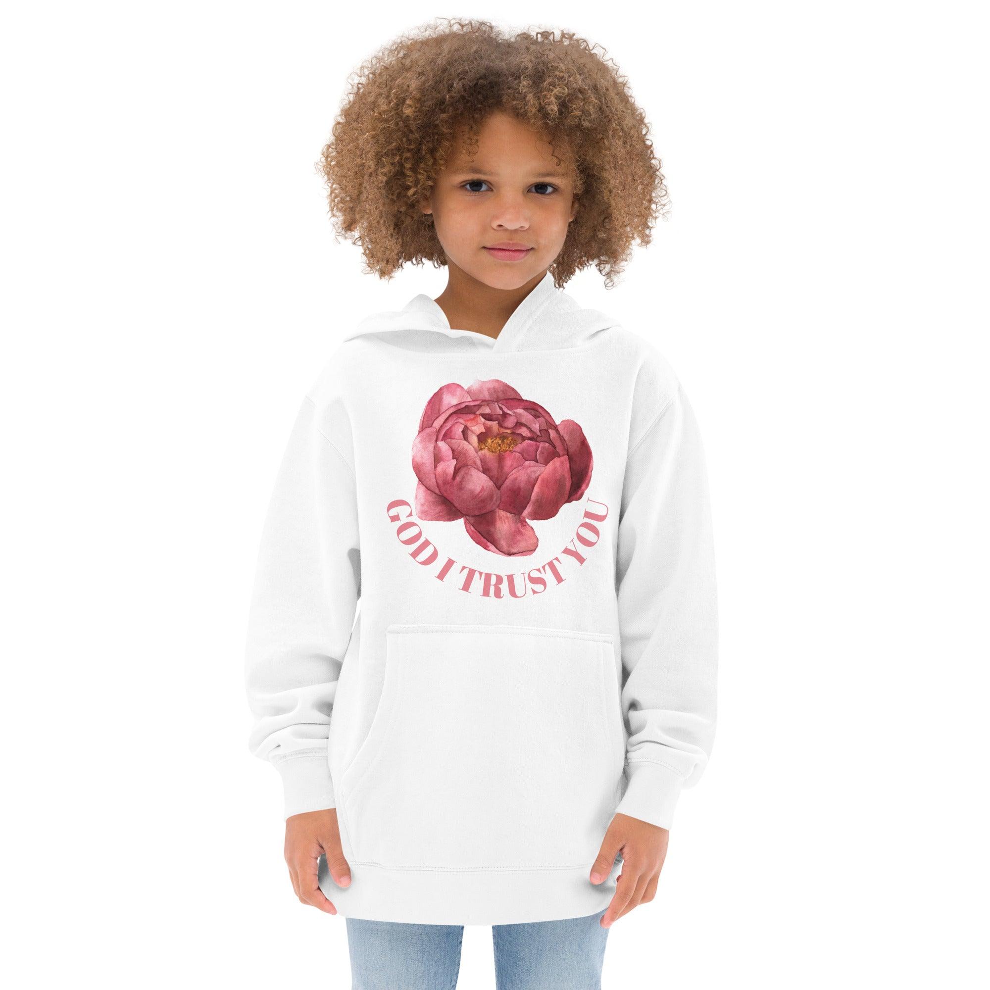 God I Trust You Kids Hoodie - A Feminine Facet