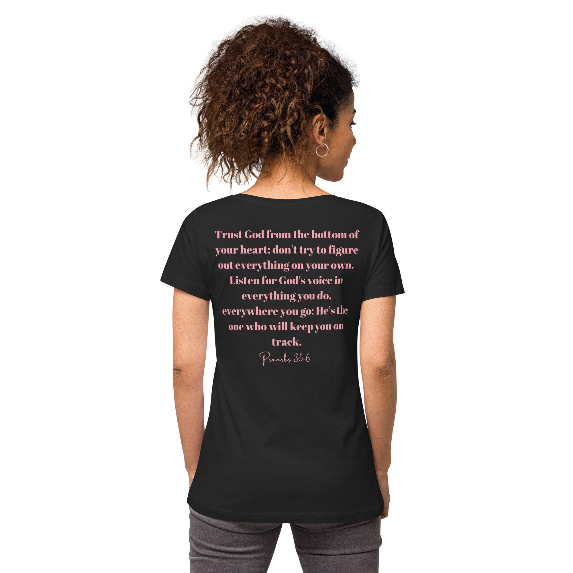 God I Trust You V-Neck - A Feminine Facet